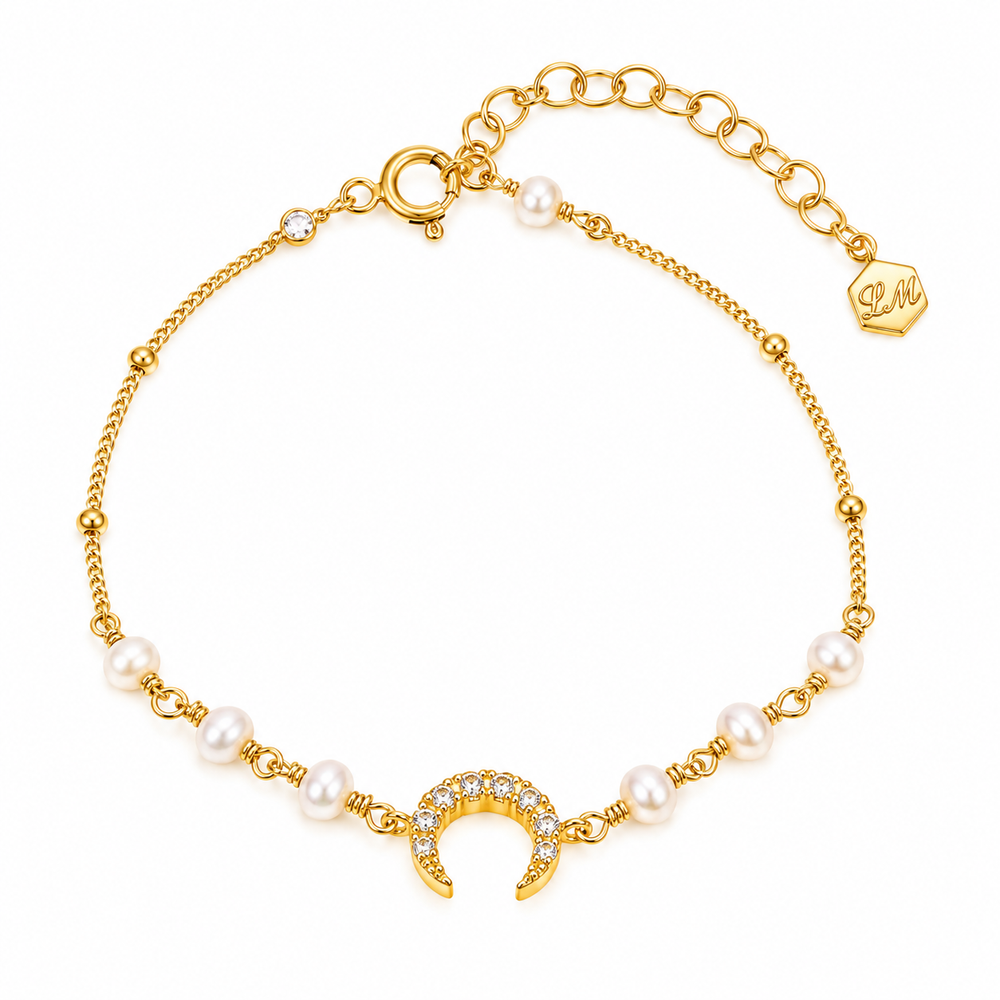 Moon & Pearl Bracelet/Anklet