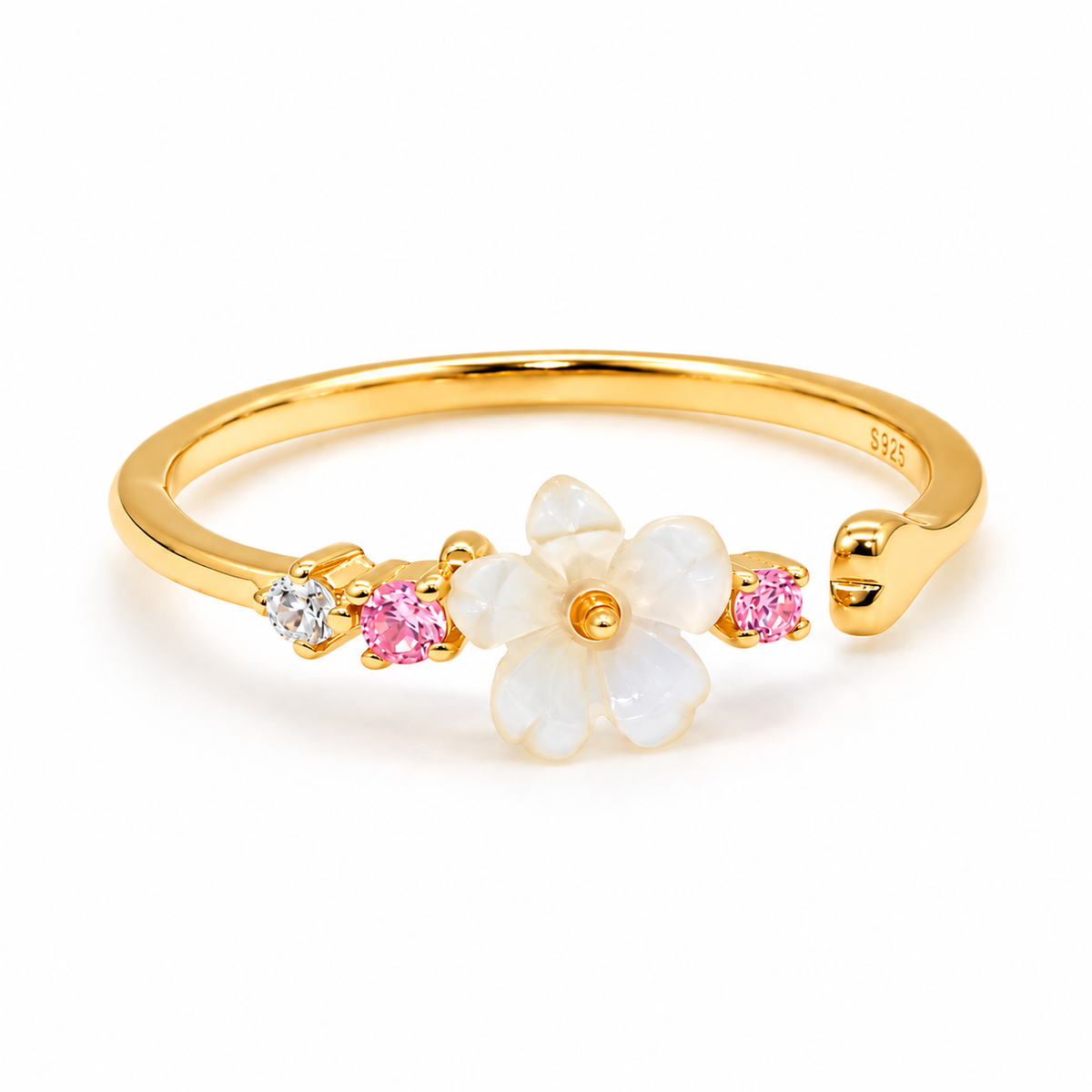 White Flower Ring
