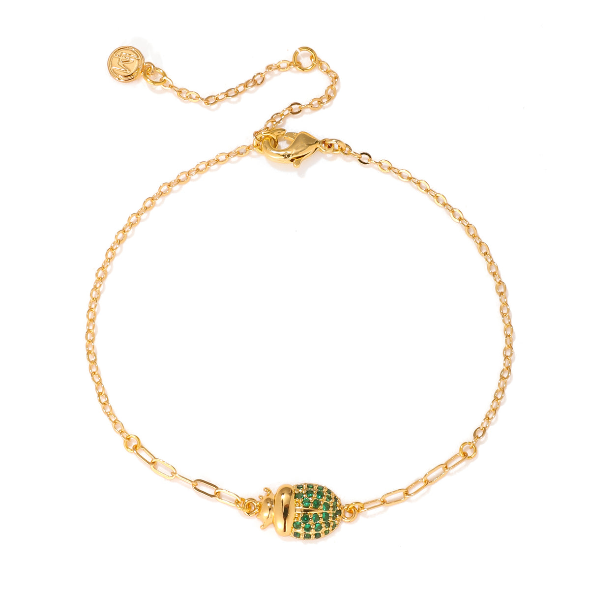 Emerald Beetle Bracelet