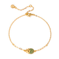 Emerald Beetle Bracelet