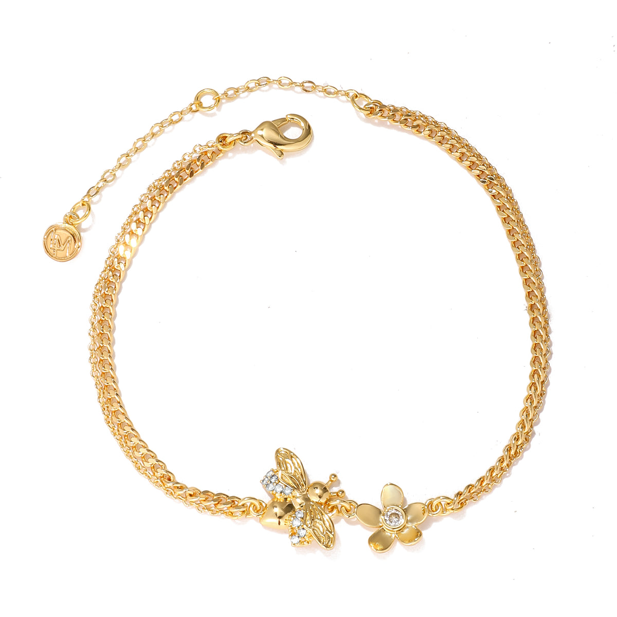 Fleur & Bee Duo Bracelet