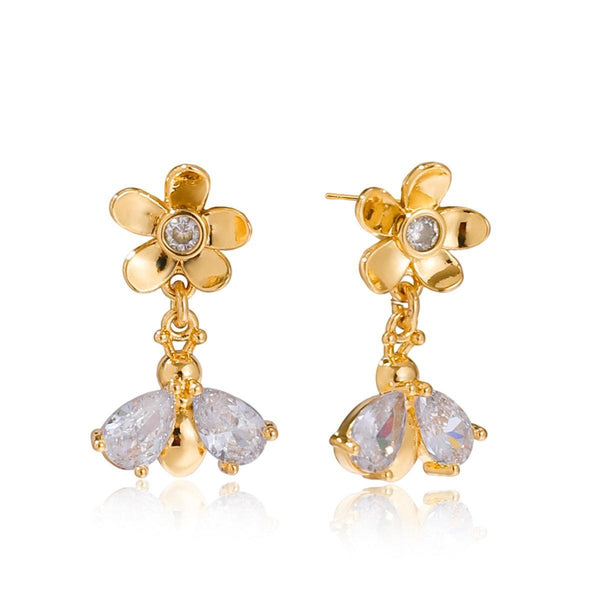 Pearl Rose Earrings