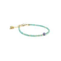 Tiny Amazonite & Tanzanite Bracelet