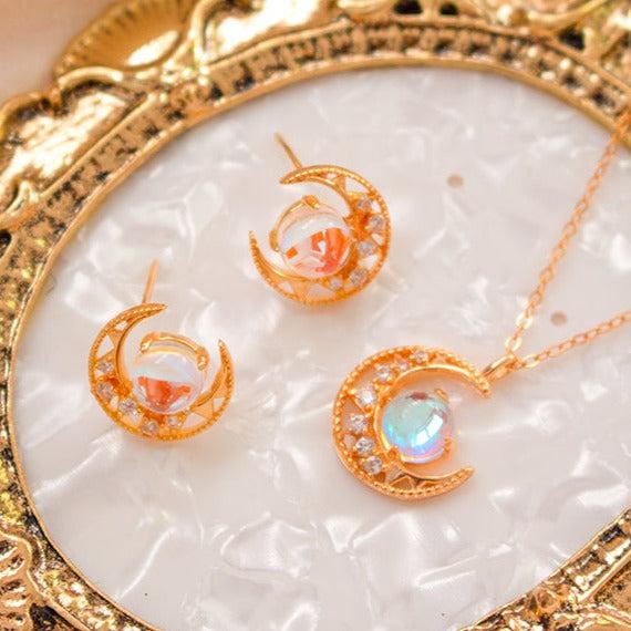Shimmering Moon Earrings