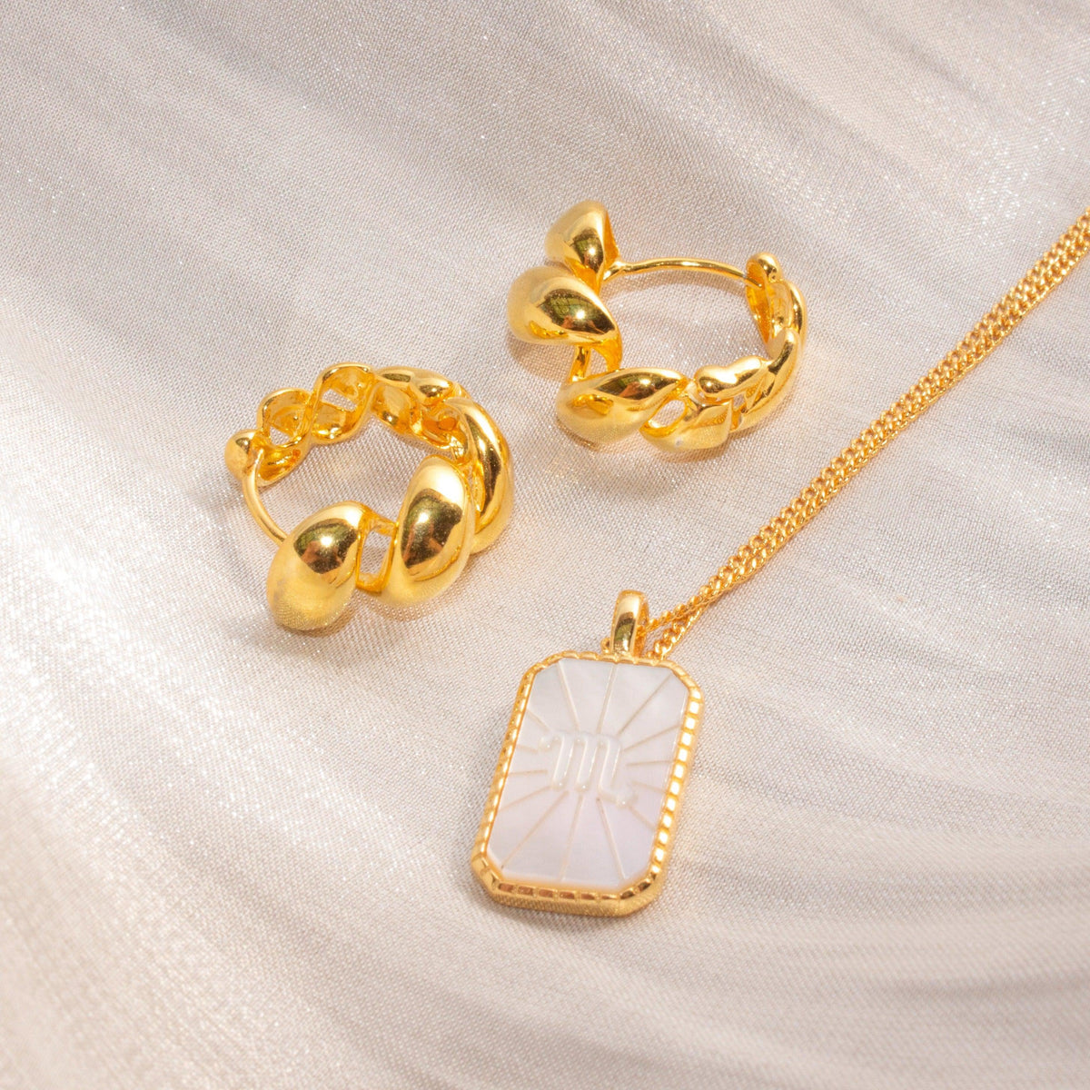 Chubby Twisted Hoops