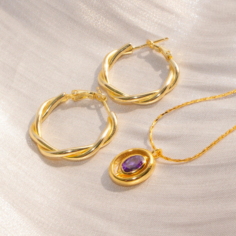 Intertwine Huggie Earrings