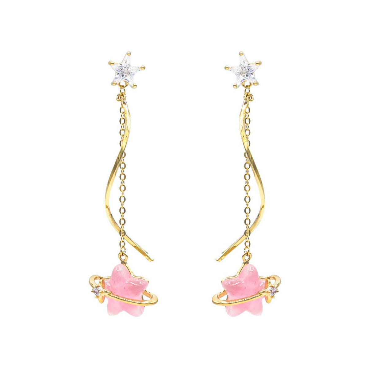 Bubble Star Drop Earring