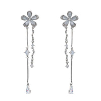 Spiral Flower Drop Earring