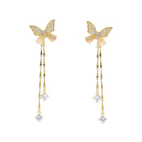 Butterfly Link Drop Earrings