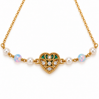 Double-Sided Mermaid Heart Bracelet/Anklet