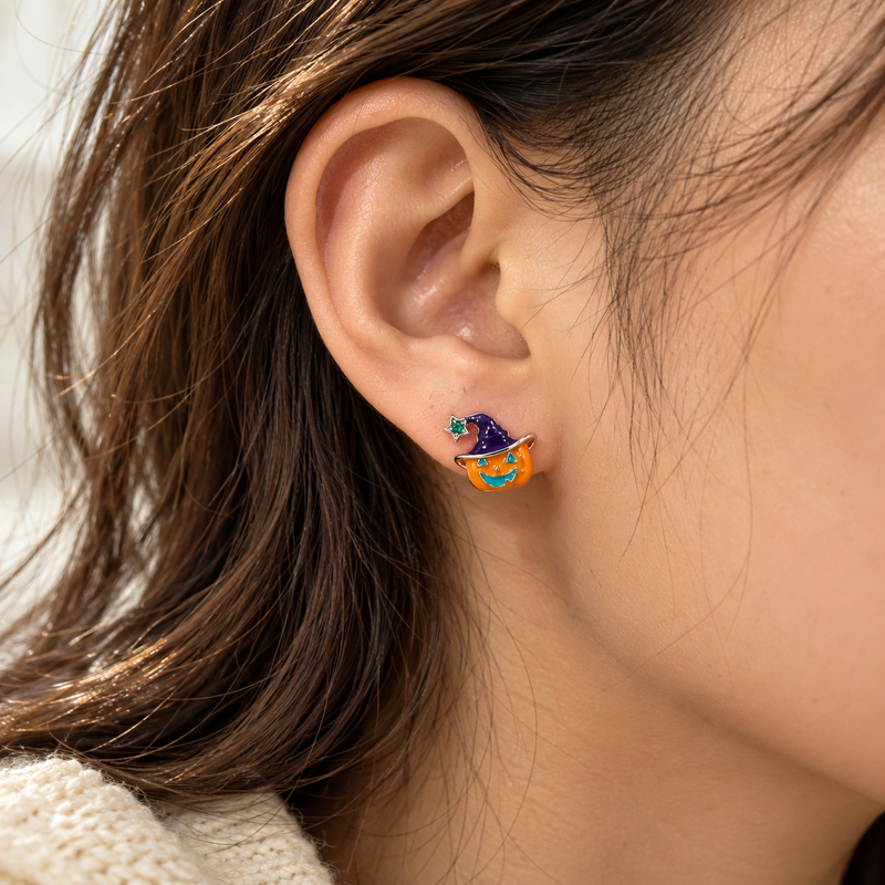 Witchy Pumpkin Earrings