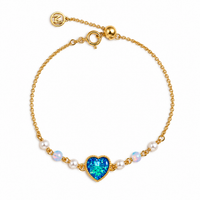 Double-Sided Mermaid Heart Bracelet/Anklet