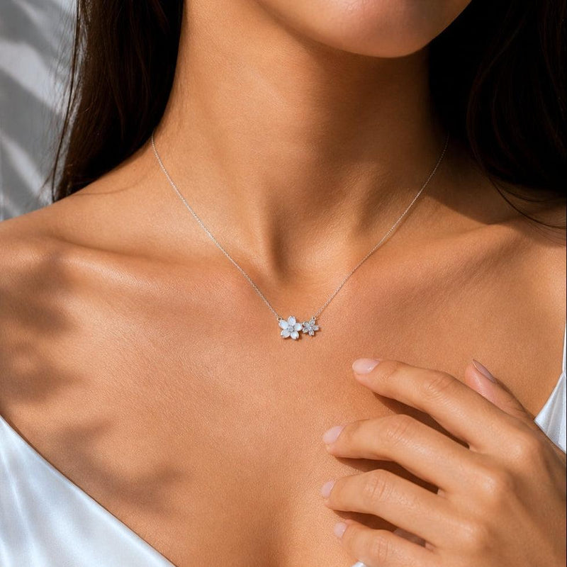Pearls and Petals  Necklace