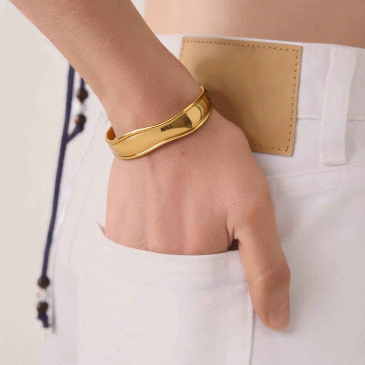 Aurelian Wave Cuff Bracelet