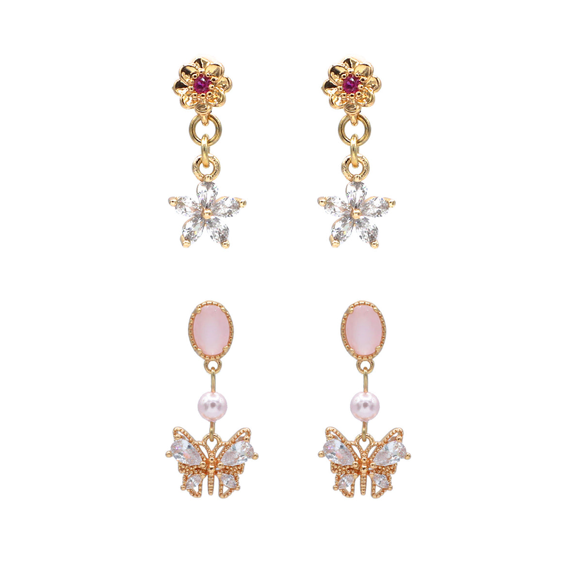 Spring Bloom Earrings Set