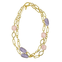 Tiles of Teal Necklace