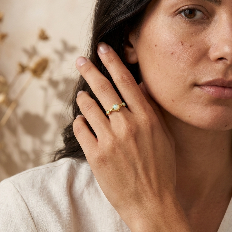 Opal Vibrance Ring