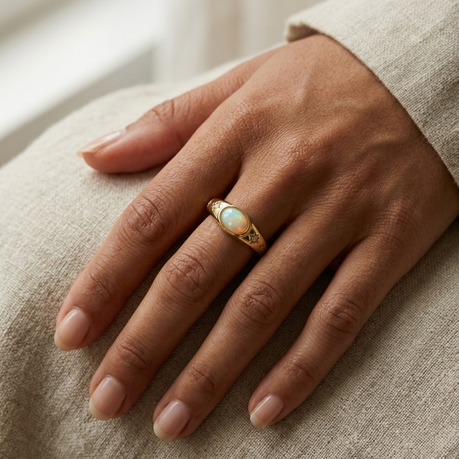 Opal Sparkle Ring