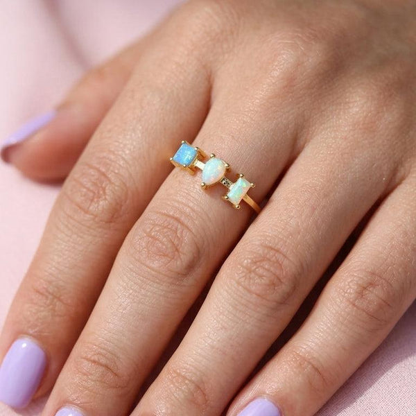 Opal Pop Trio Ring