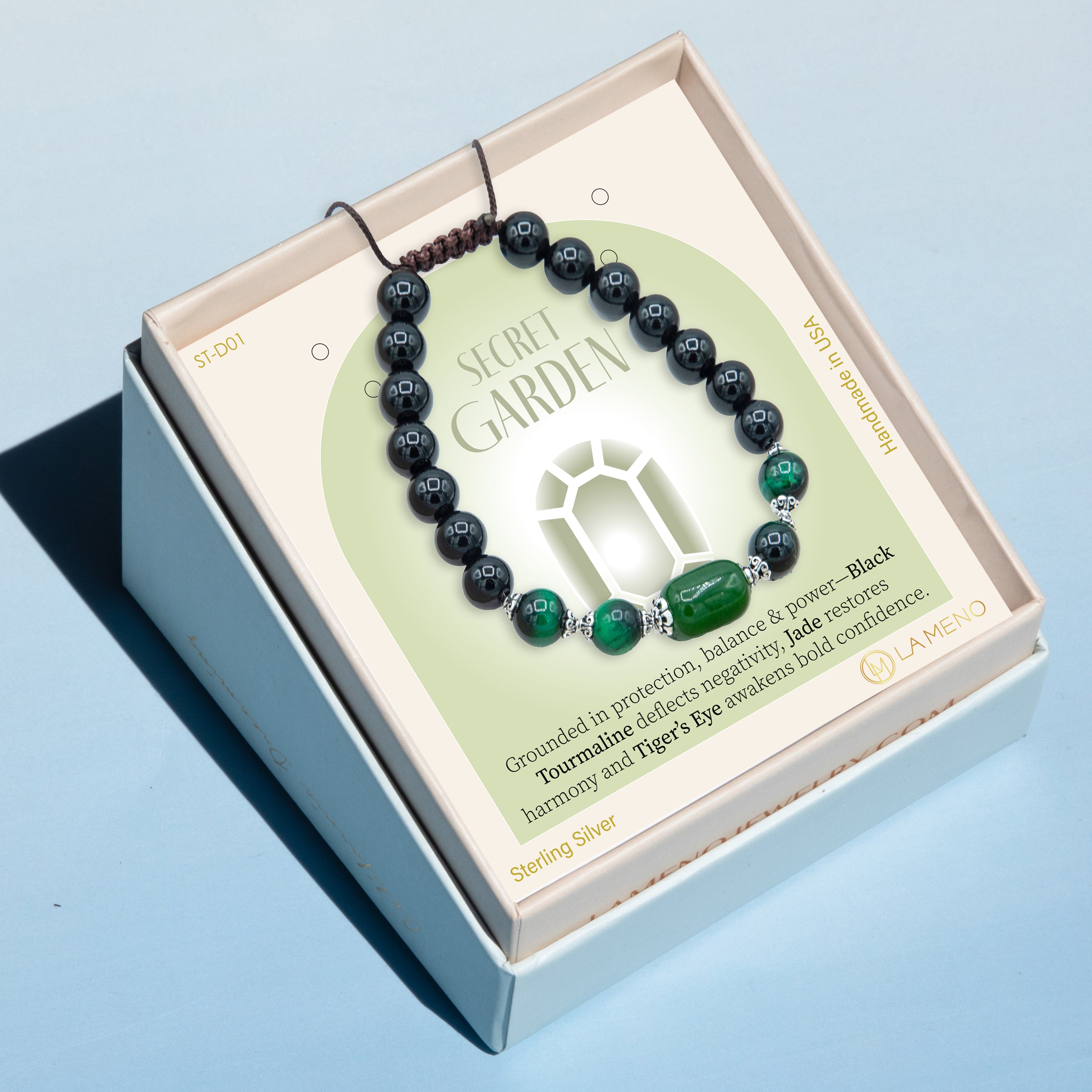 Secret Garden | Energy Stone Bracelet | Jade, Tigers Eye