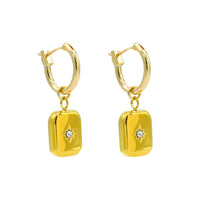 Bold Horizon Huggie Earrings