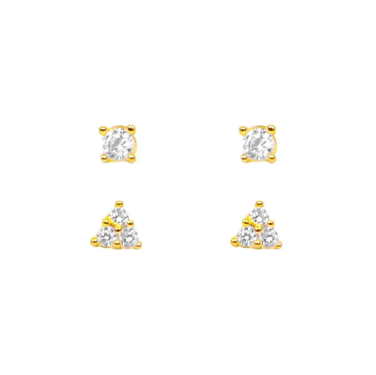 Teeny Gem Earrings Set