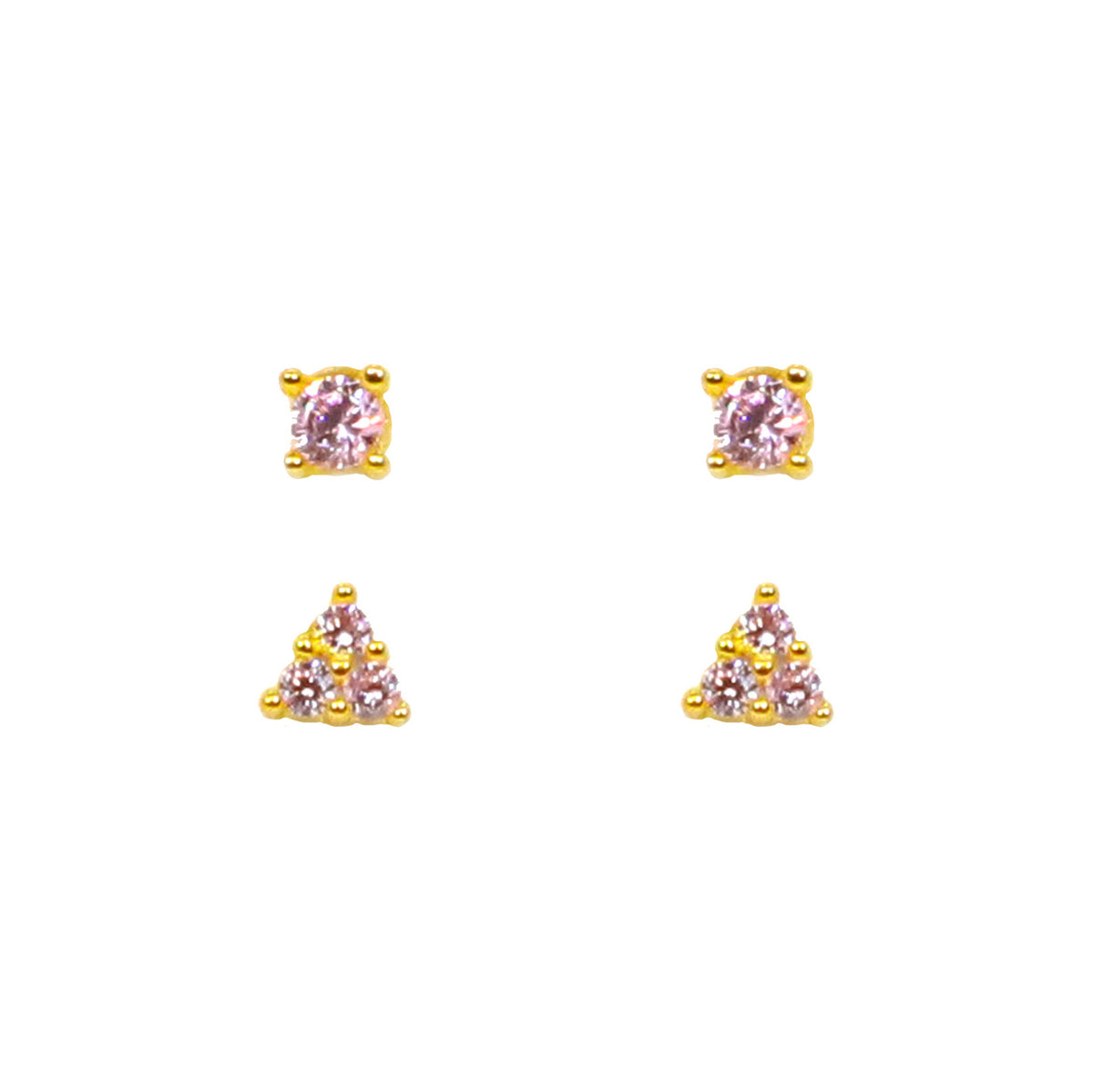 Teeny Gem Earrings Set