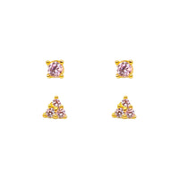 Teeny Gem Earrings Set
