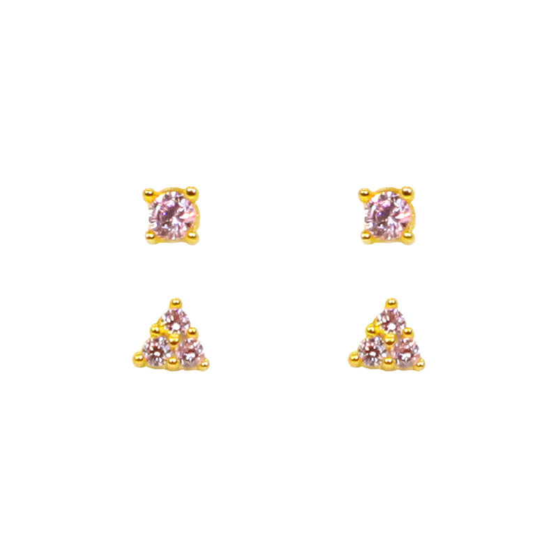 Teeny Gem Earrings Set