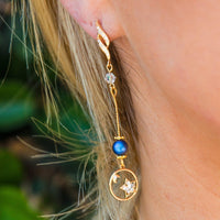 Royal Blue Night Earrings