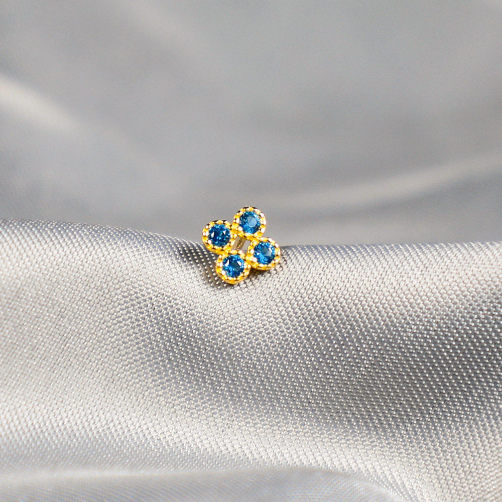 Diamond Single Ear Stud [14K Solid Gold]