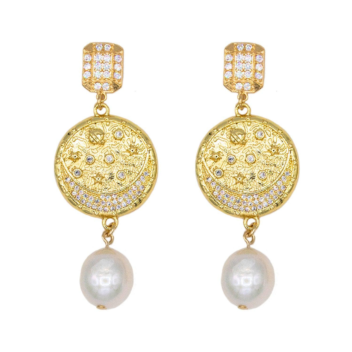 Celestial Pearl Earrings
