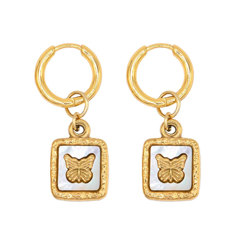 Papillon Huggie Earrings