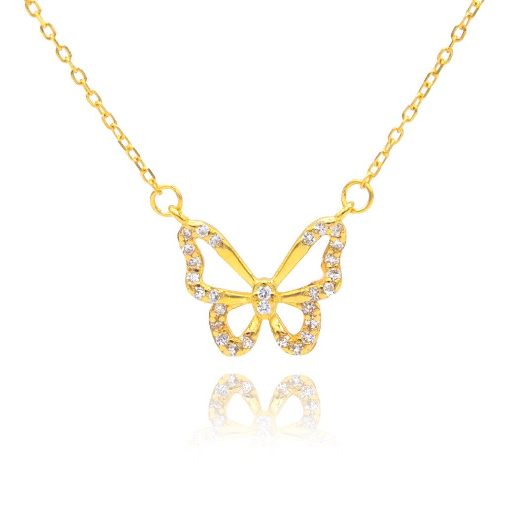 Happiness is a Butterfly Necklace
