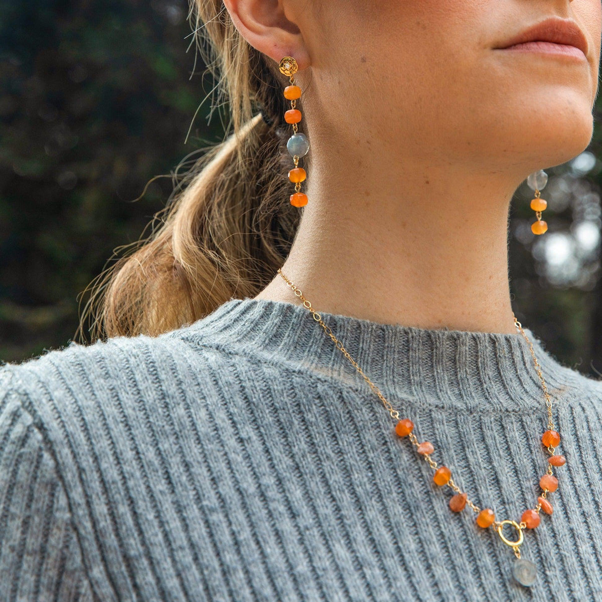 Ethereal Orange Necklace
