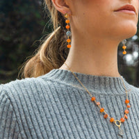 Ethereal Orange Necklace