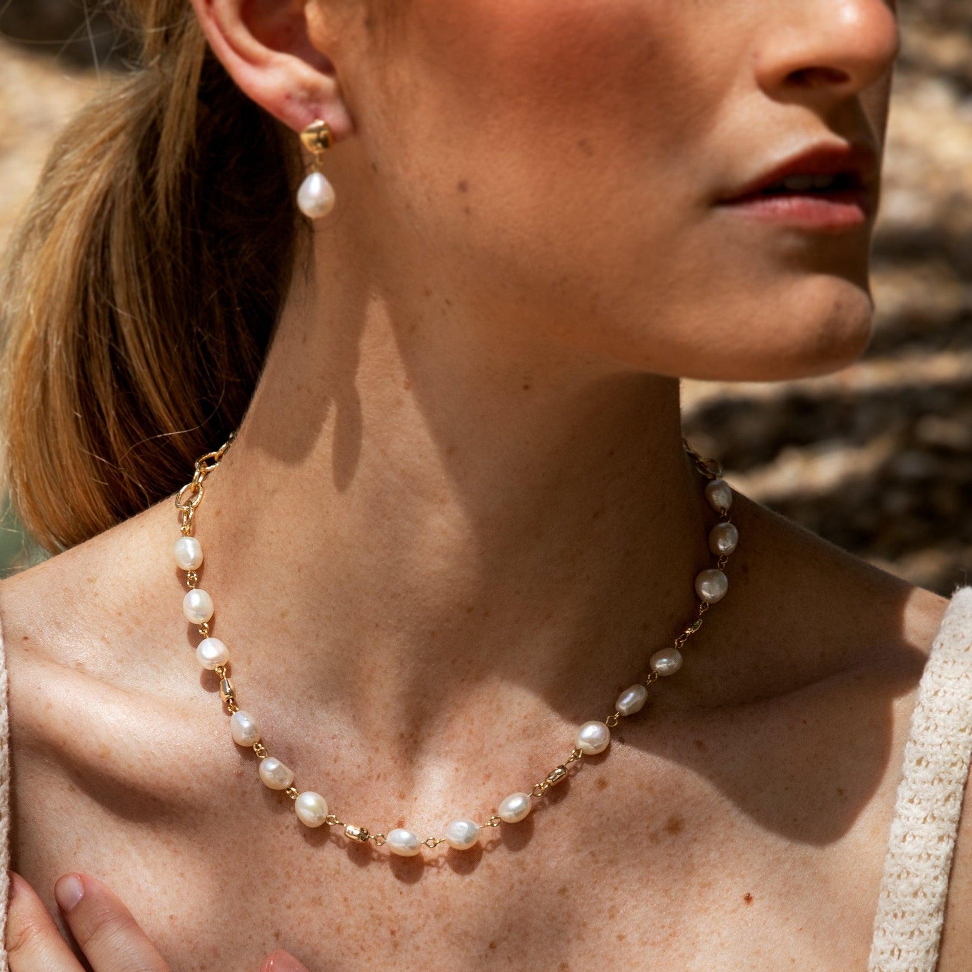 Stranded Baroque Pearl Necklace