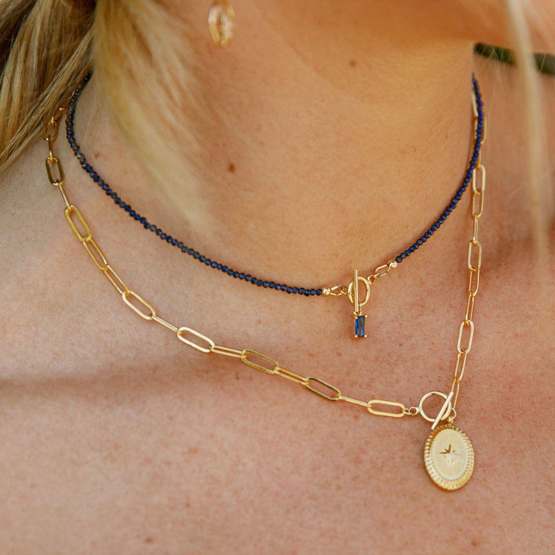 Oval Starburst Necklace