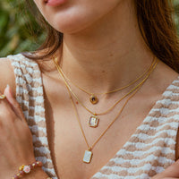 Mother of Pearl Zodiac Double-Sided Necklace