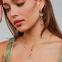 Oval Birthstone Necklace