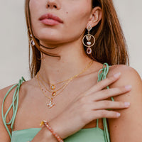 Oval Birthstone Necklace