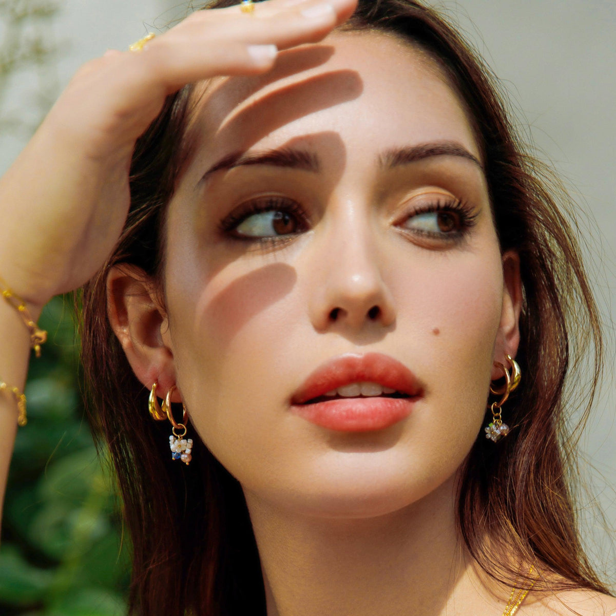 Bouquet Huggie Earrings