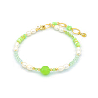 Spectrum Peridot Chalcedony Anklet