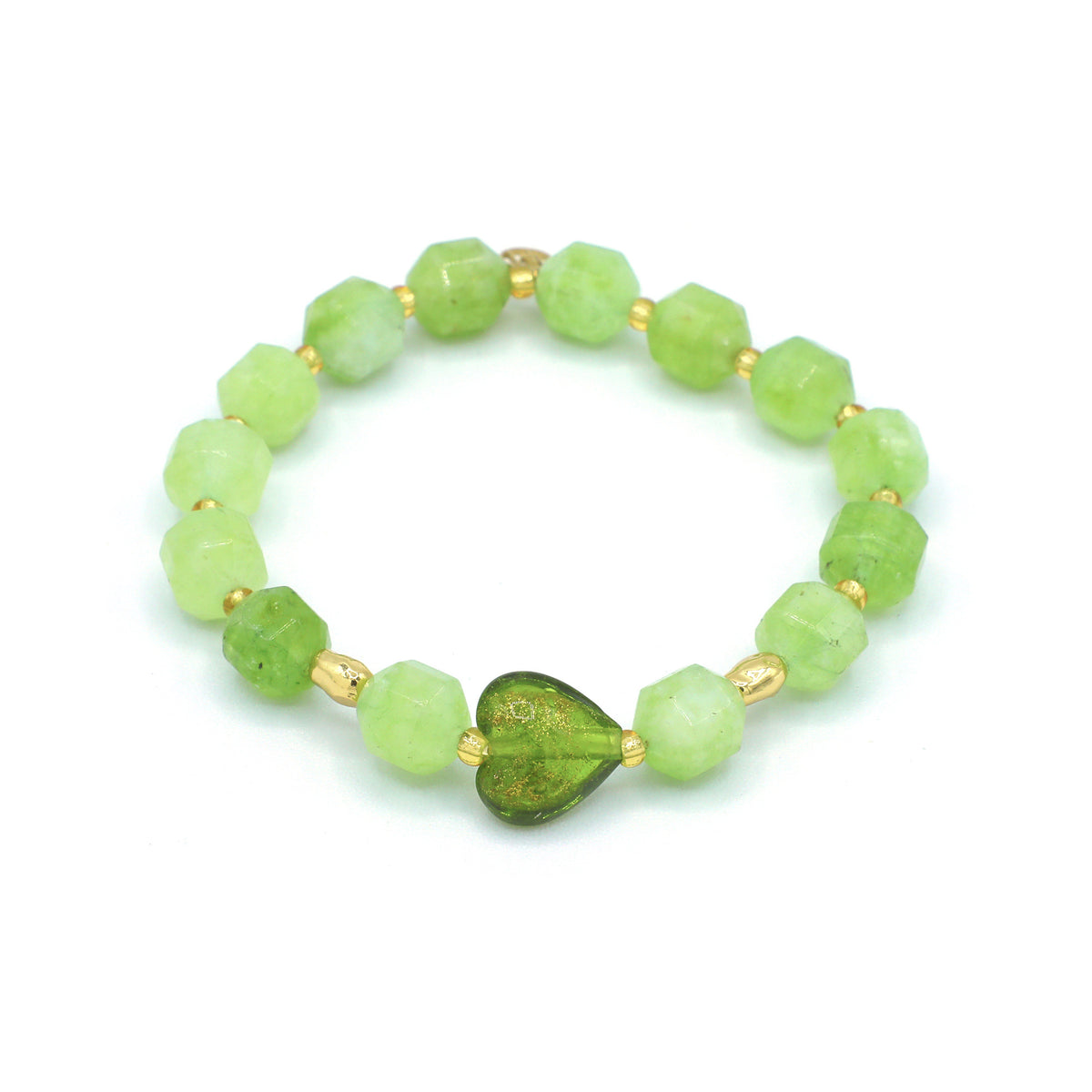 Spectrum Peridot Chalcedony Bracelet (Chain)