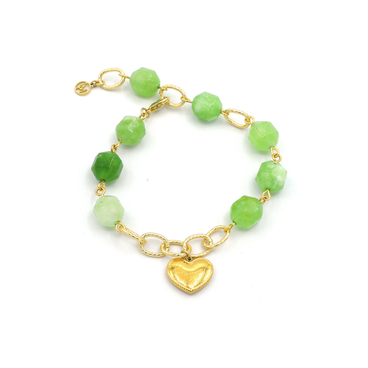 Spectrum Peridot Chalcedony Bracelet (Chain)