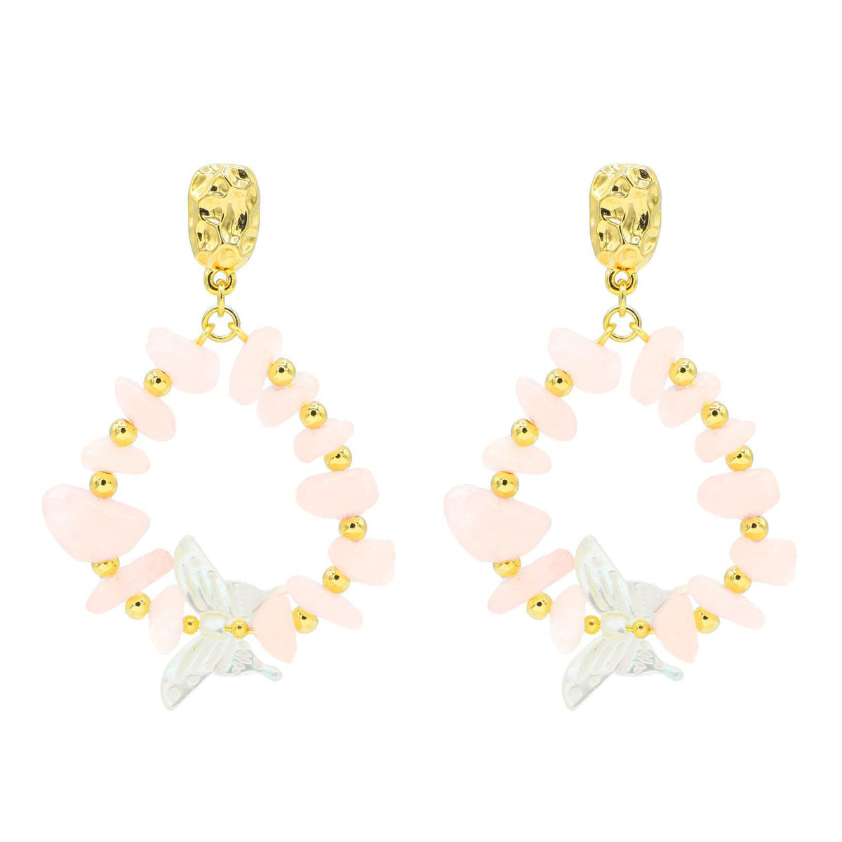 Spectrum Pink Aventurine Earrings