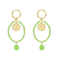 Spectrum Peridot Chalcedony Earrings