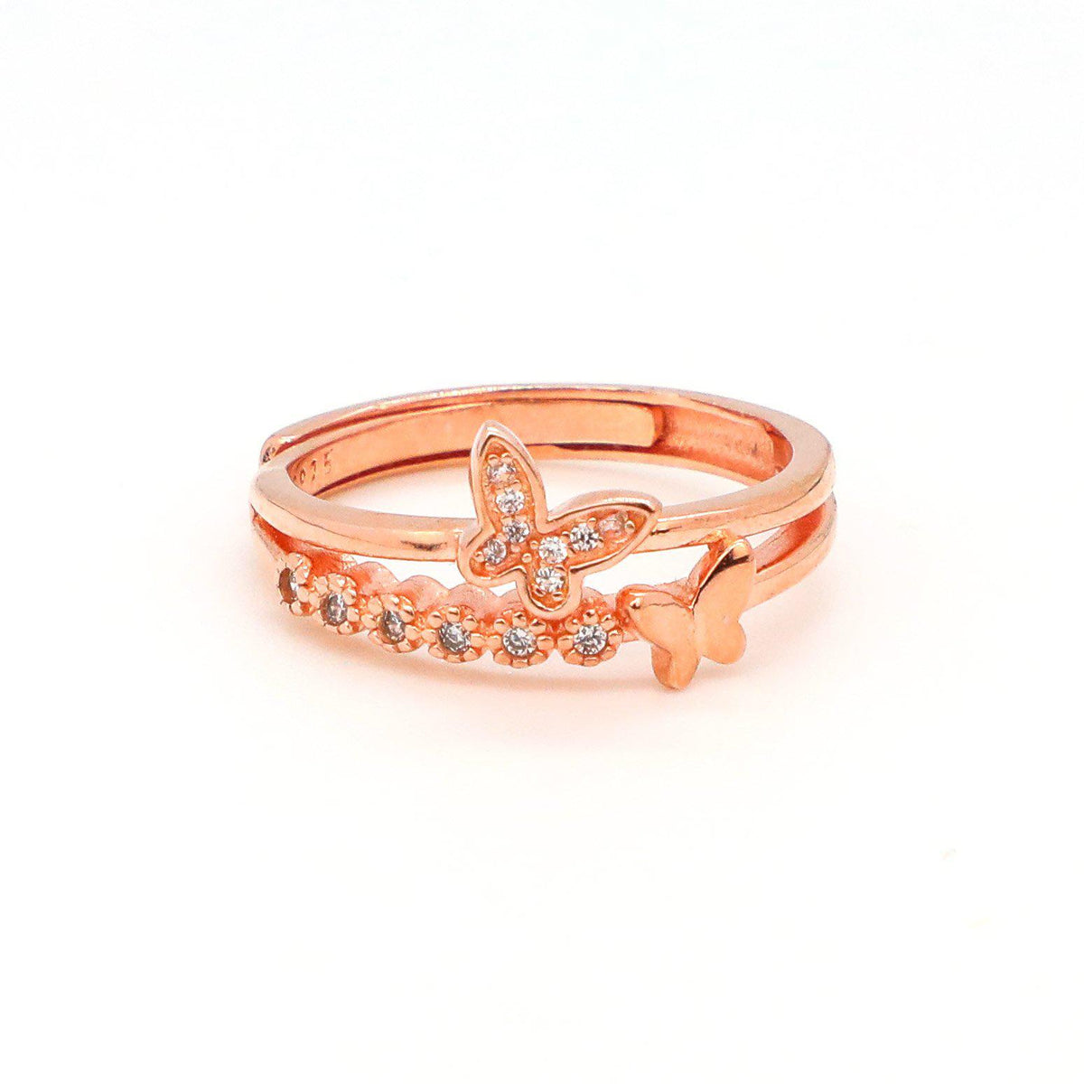 Double Butterfly Ring