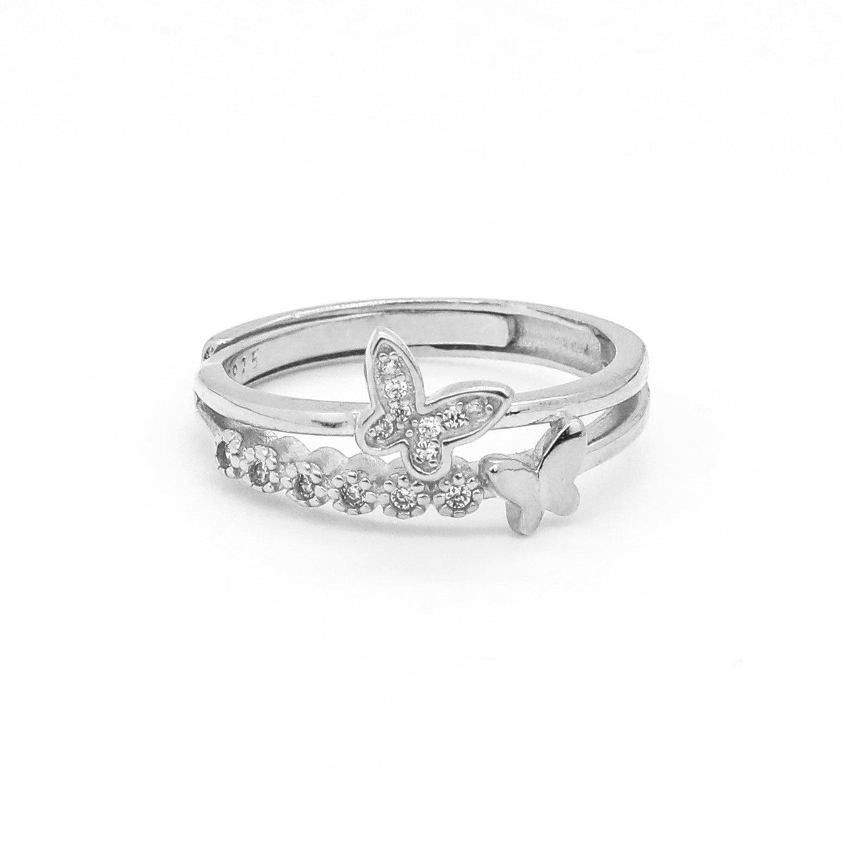 Double Butterfly Ring