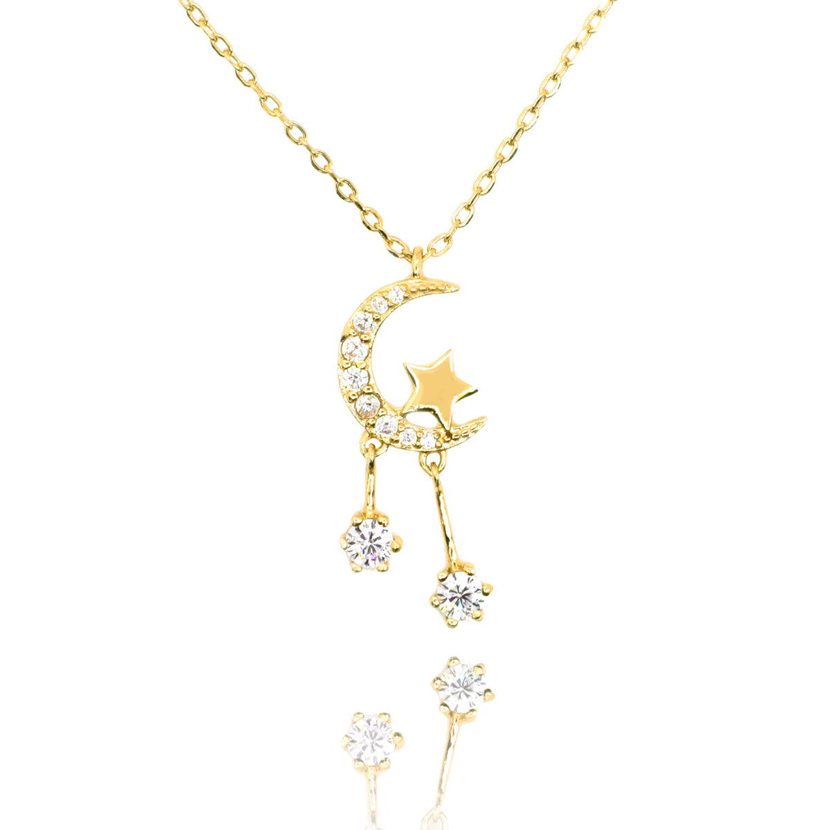 Luna & Star Pendant Necklace